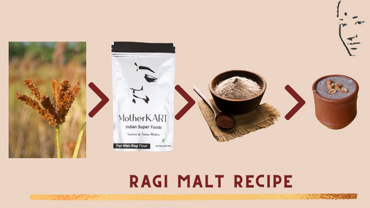 Ragi Malt Recipe (Finger Millets Powder Drink) Sweet