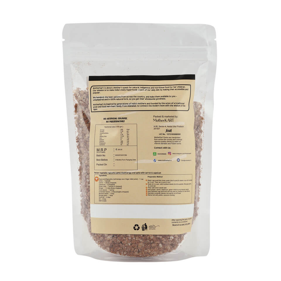 MotherKart Ragi Poha (Finger Millet Flake)  1 kg