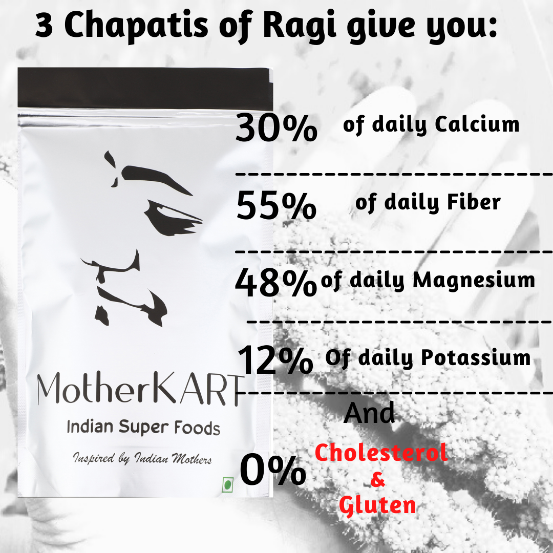 Motherkart Ragi Atta (Finger Millet Flour)