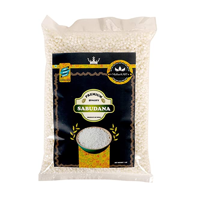 Motherkart Sabudana (Sago) 1kg Medium pearls - Gluten Free