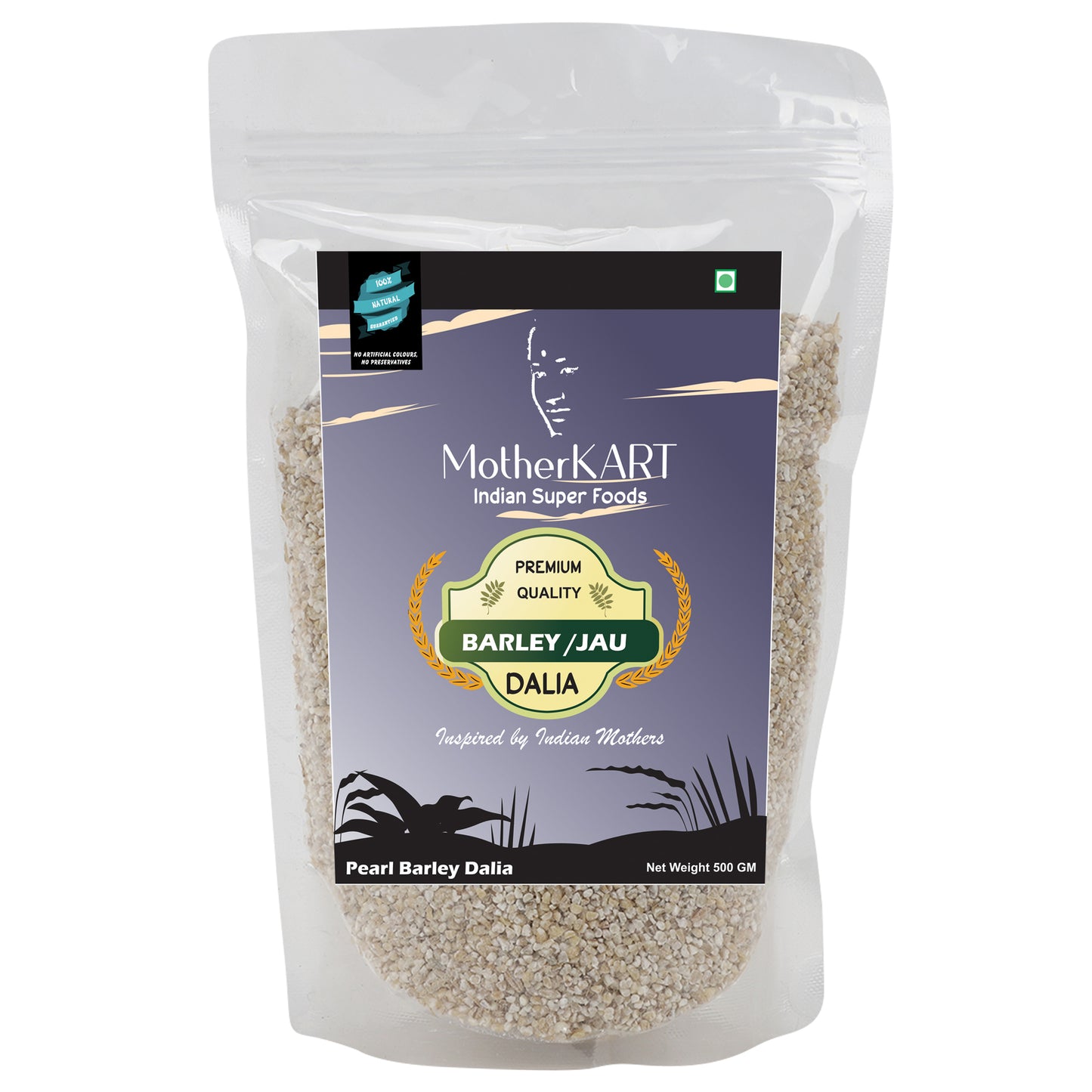 Motherkart Premium Jau Dalia (Barley Porridge) (500G X 2 = 1 KG)| Diabetic Friendly