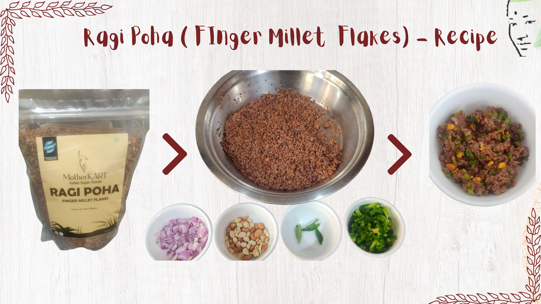Ragi Poha (Finger Millet flakes) - Healthy Breakfast Recipe