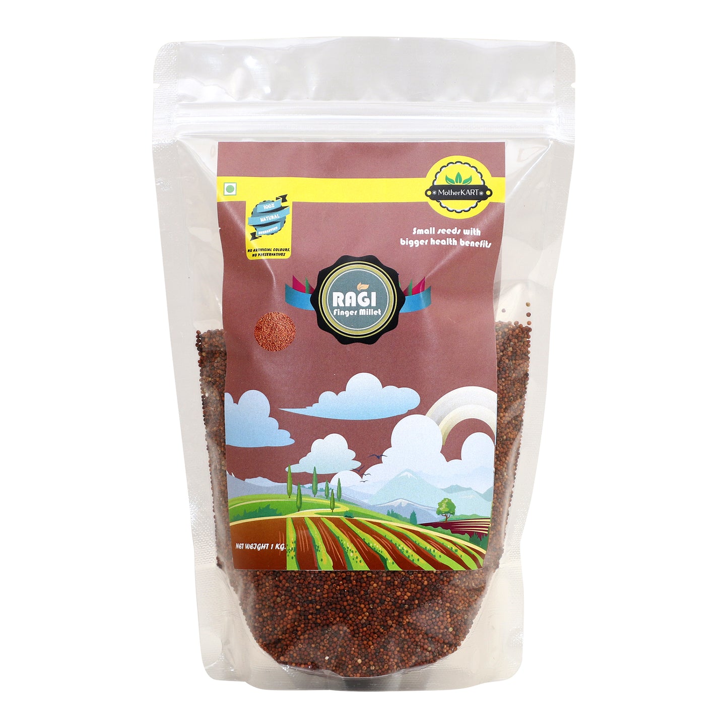 MotherKart Ragi (Finger Millet) Whole Grain