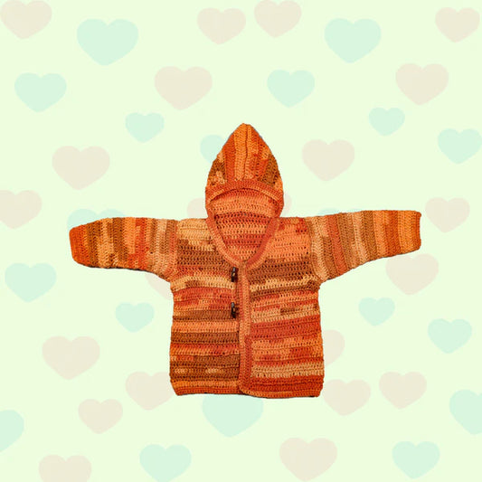 Gradient Orange Hoodie Sweater