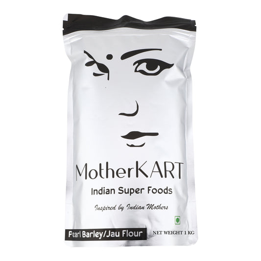 Motherkart Barley Flour (Jau Atta) - The best flour for Diabetics & Weight Loss - 1 KG