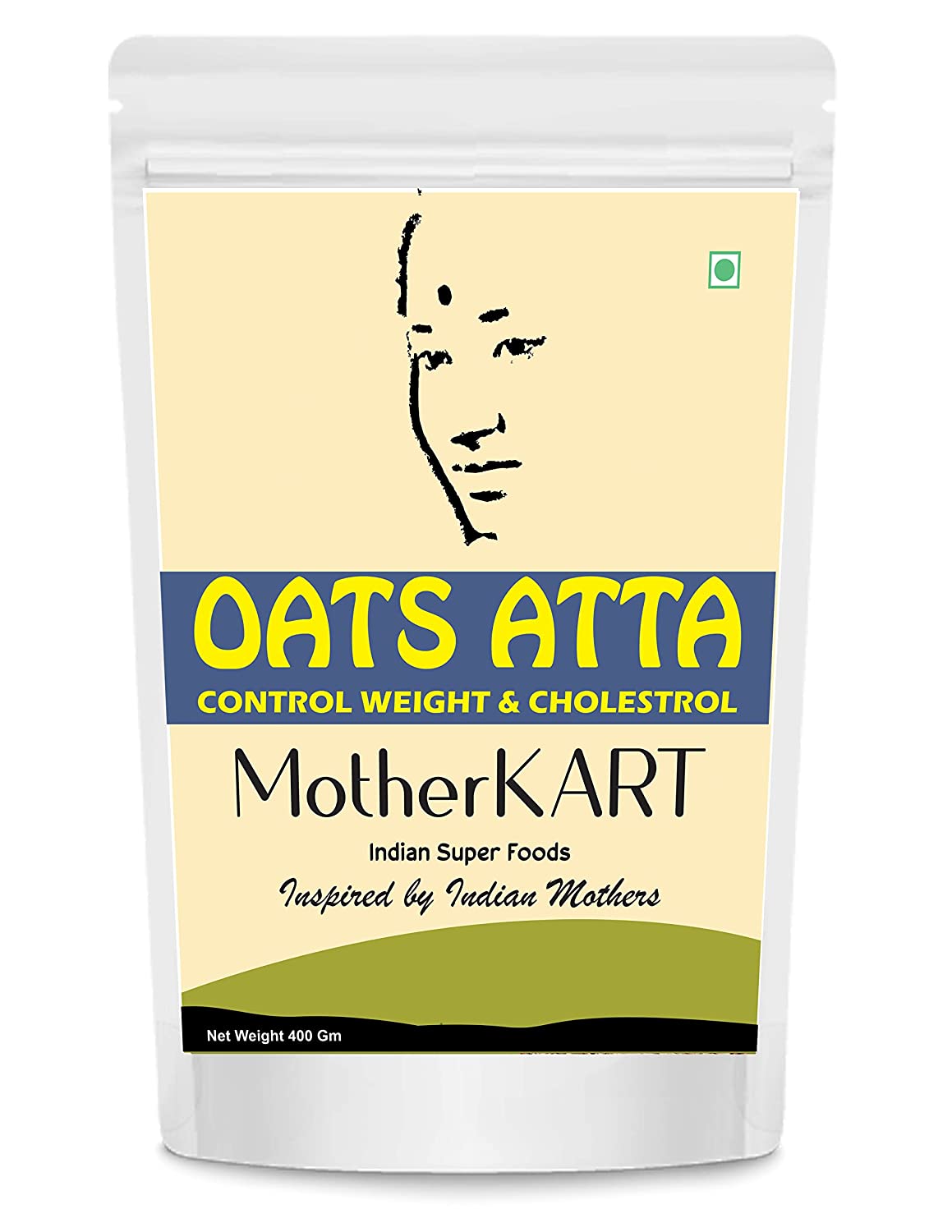 Motherkart Best Oats Flour 400 Gm small Pack - Weight loss & Diabetic friendly